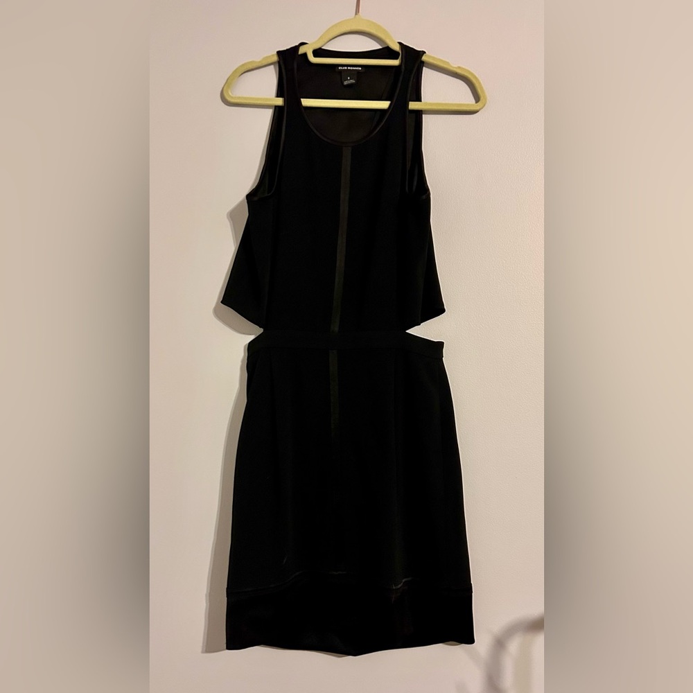Club Monaco Black Layered Dress | Size 2 | Modern Minimal Sleeveless